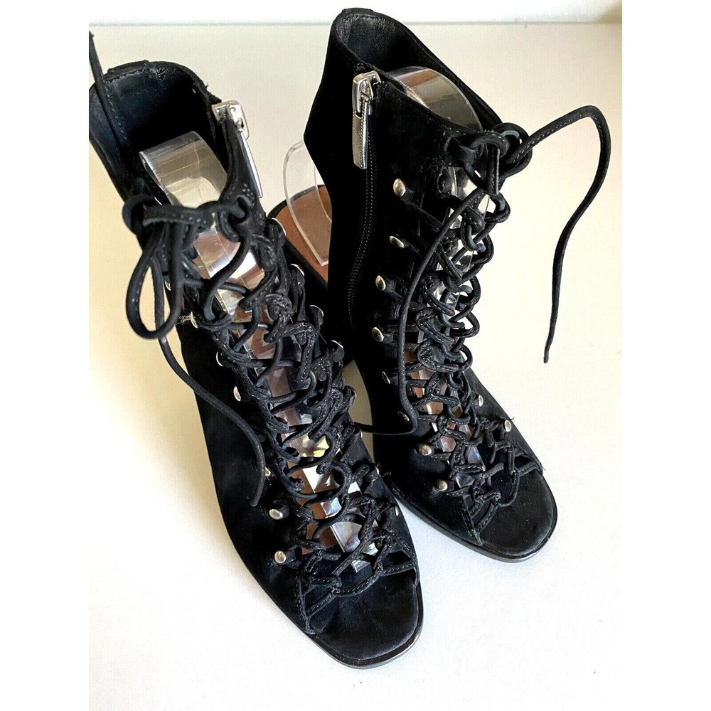 Mercer Edit Str8up Block Heel Sandal Bootie Black… - image 2